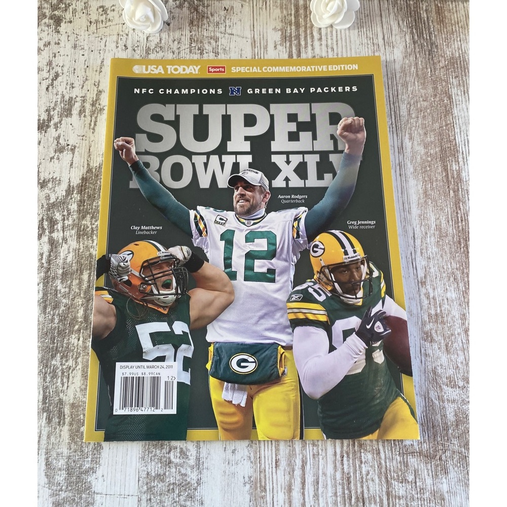 USA Today Super Bowl XLV Green Bay Packers magazine